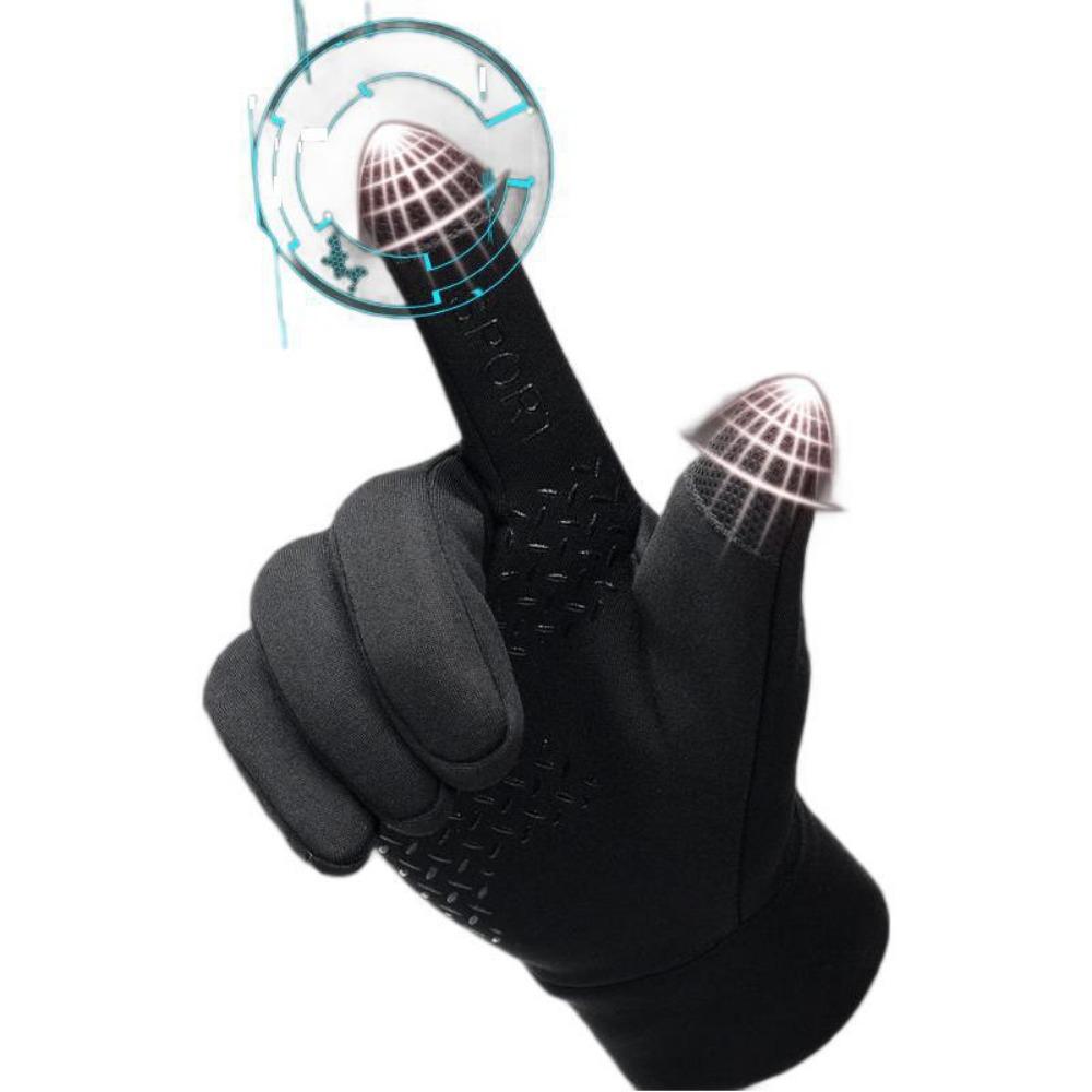 Outdoor Sports Gloves Cycling Mountaineering Climbing Fitness Touch Screen Non-Slip Fishing Full Finger Leakage Two Finger Gloves Men