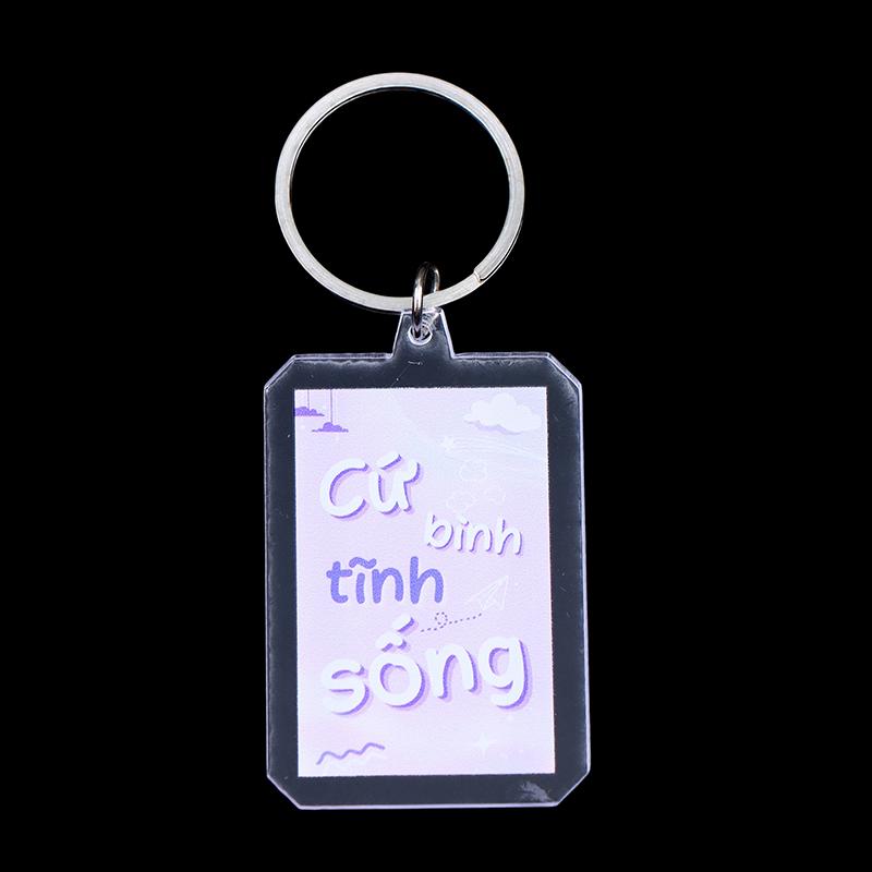 Kreativer Text Acryl Schlüsselanhänger Klar Flacher Schlüsselring Anhänger Für Tasche Rucksack Hängende Dekoration Autoschlüsselhalter Beste Freundin Geschenke