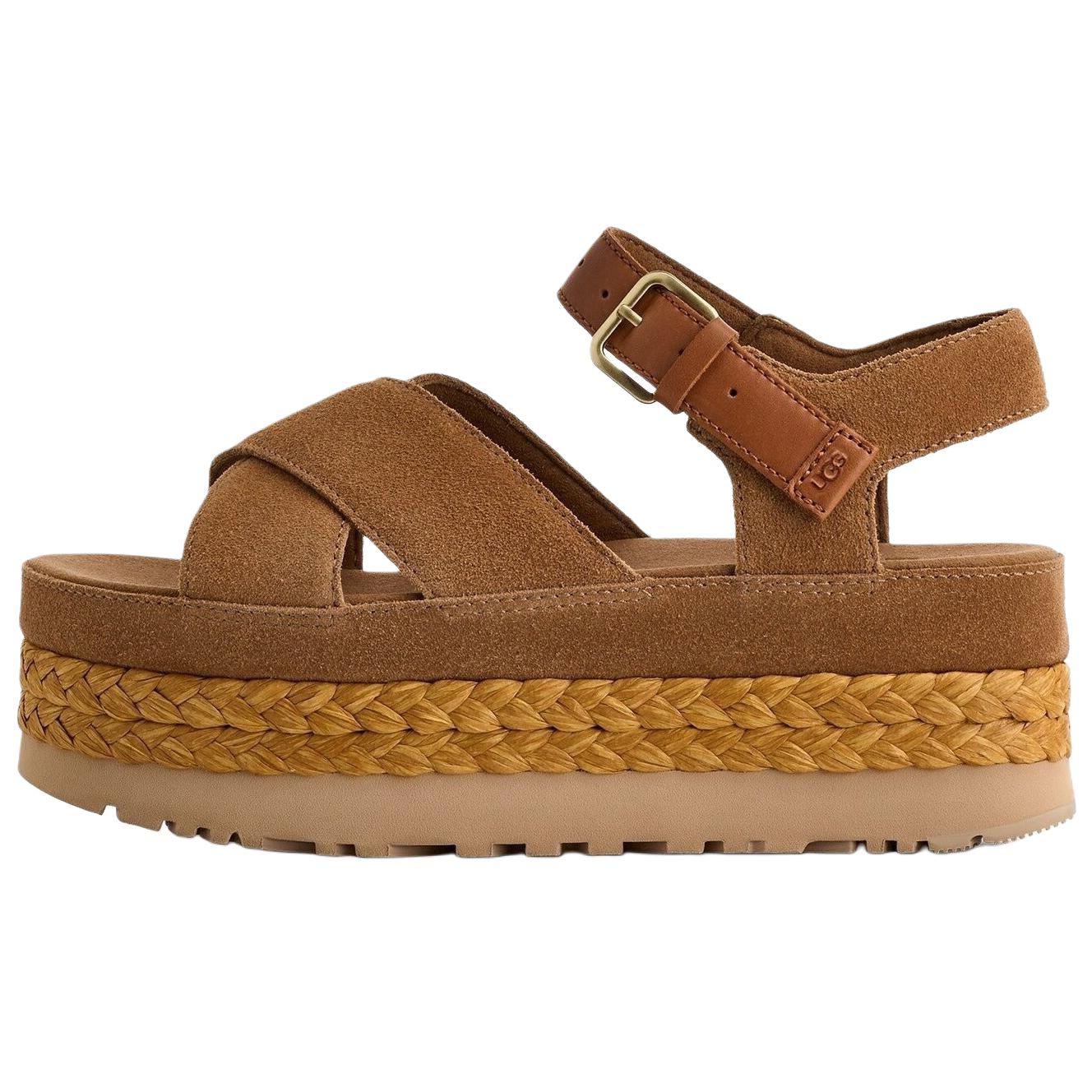 

UGG Aubrey Fashion Trend One Strap Sandals Women Sandals Brown 1167471-CHE 36