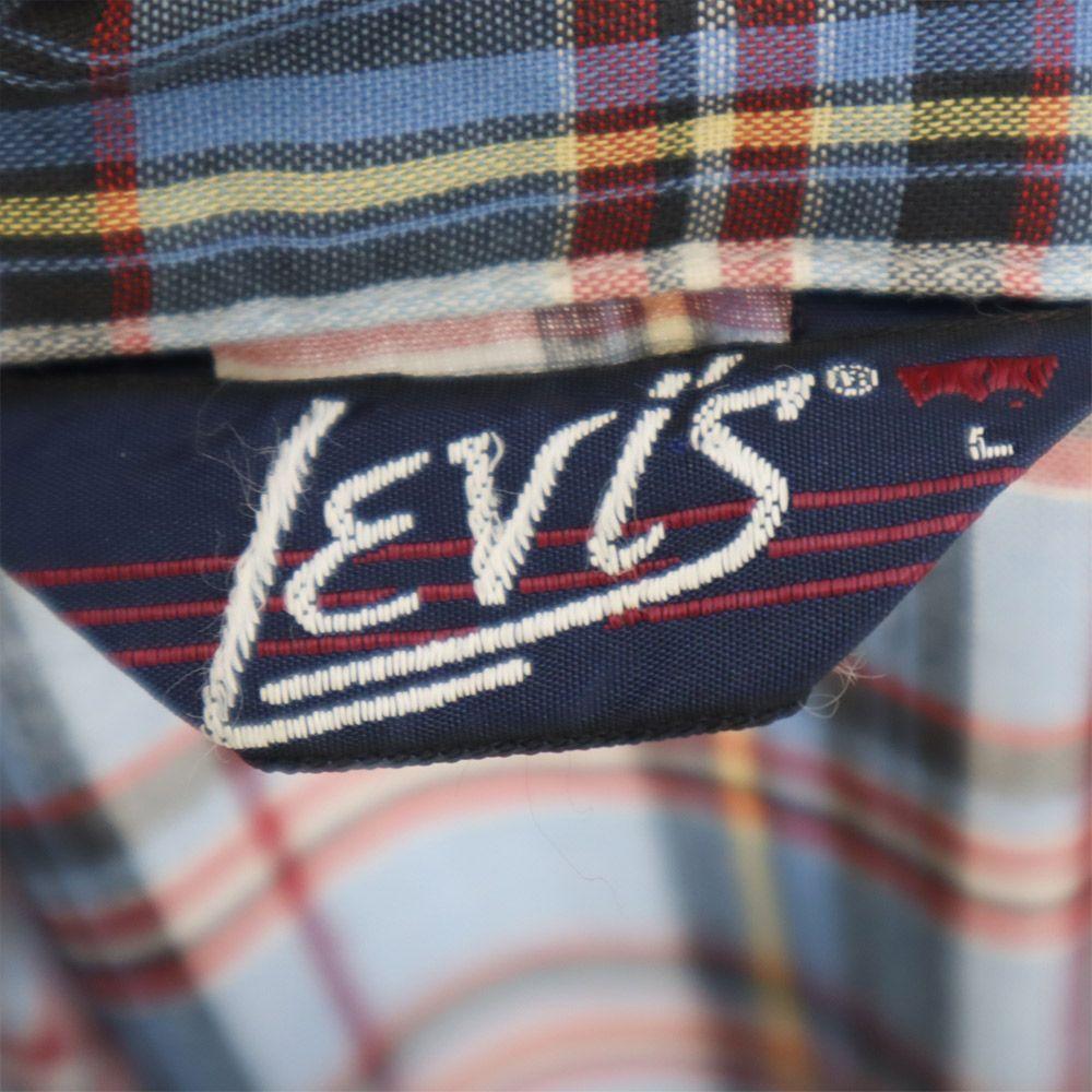 Levi's 70s vintage Košile s dlouhým rukávem s kostkovaným vzorem L modrá Pánská Použitá
