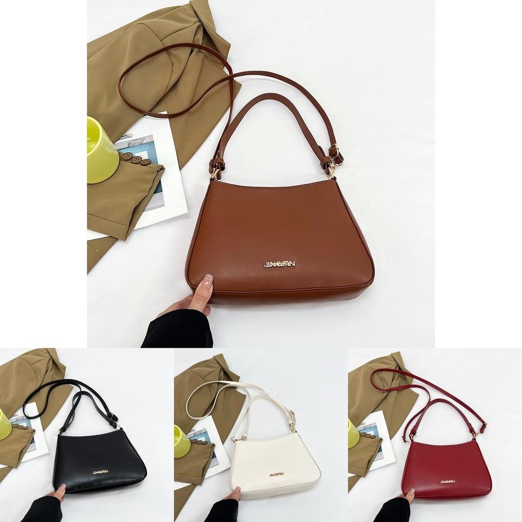 Trendy Spring Solid Color Underarm Bag For Women Chic Stylish Shoulder Bag