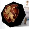 1pc Lion Shield Automatic Folding Umbrella - Sturdy 8-Rib Polyester Canopy,Sun-Defying Travel Companion Yy251023158