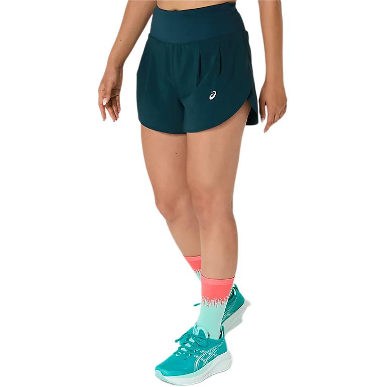 Asics Comfortable Versatile Breathable Sports Shorts Women Shorts Dark-Green 2012C965-302