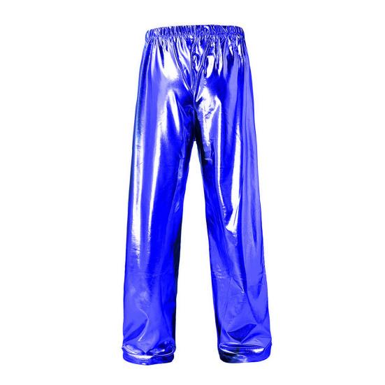 Men Pants Soft Breathable Comfortable Solid Color Elastic Waist Loose Fit Shiny Fashionable Pants Long Trousers