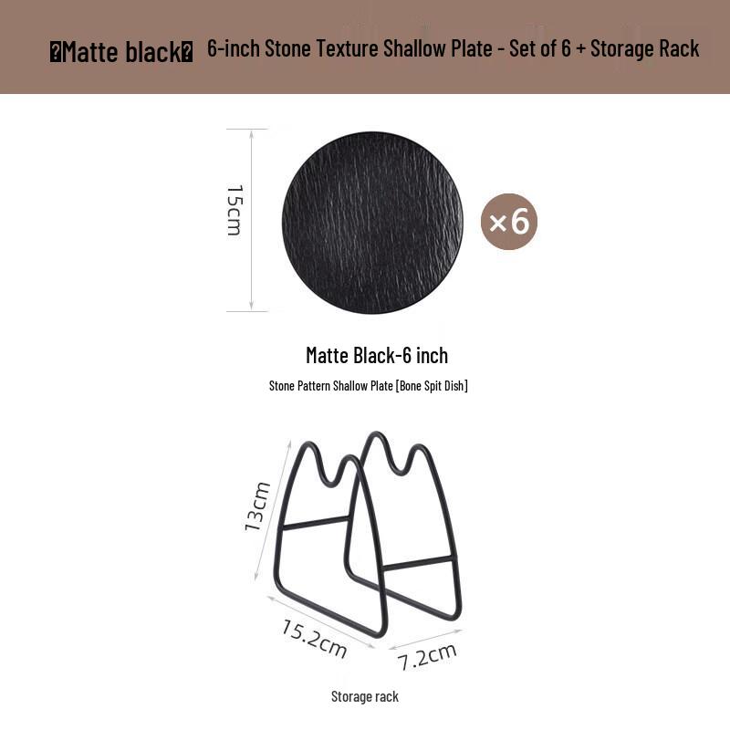 6-inch Round Ceramic Bone Dish