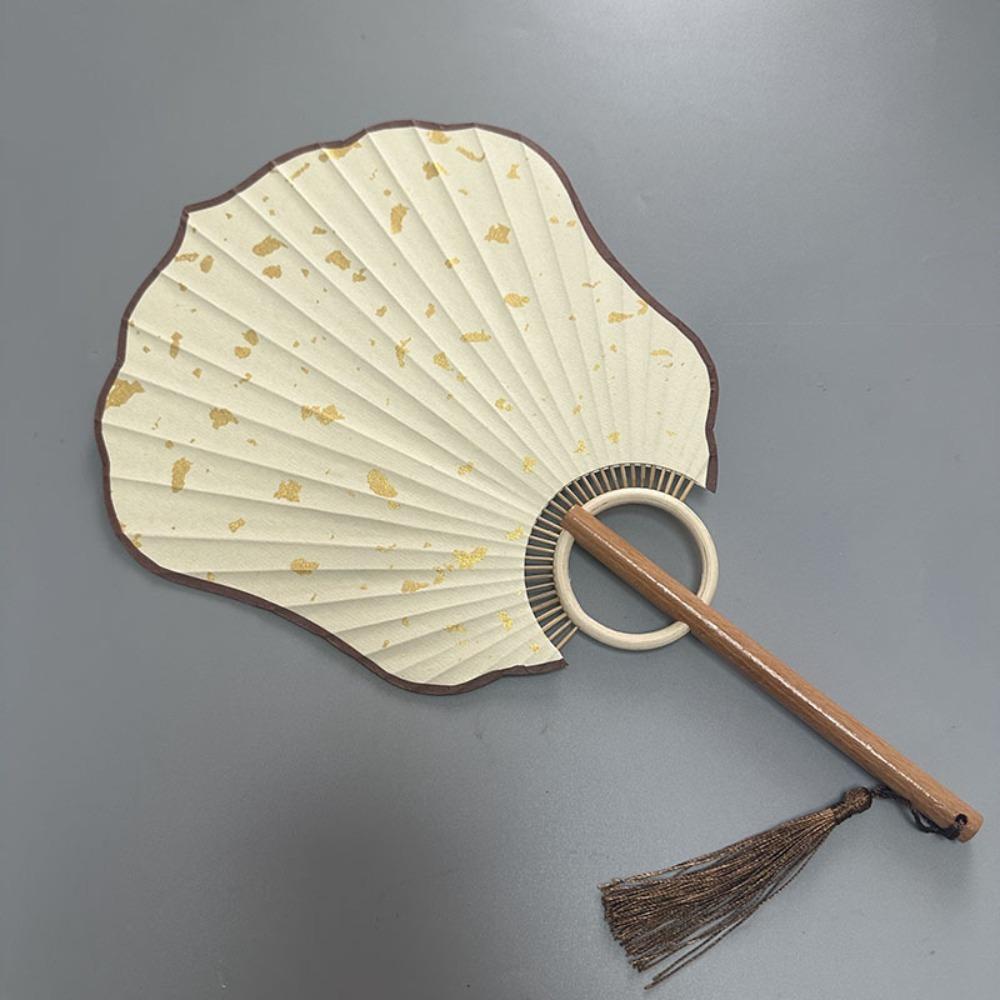 Vintage Chinese Style DIY Fan Classical Round Fan Portable DIY Xuan Paper Fan  Room Decorations