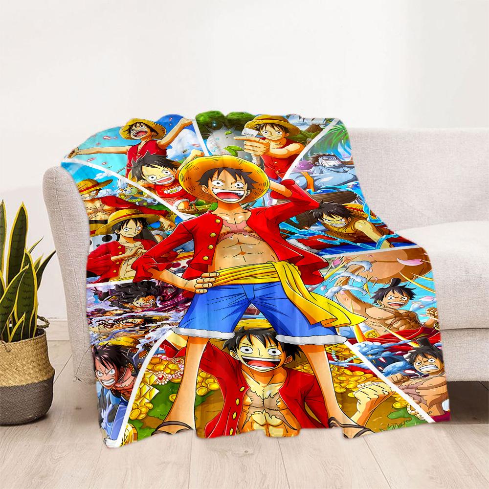One Piece Adventure Flannel Blanket-Soft and Suitable for Sofas,Beds,Offices,Travel,All Seasons,Great Gift for Holidays and Birthdays.