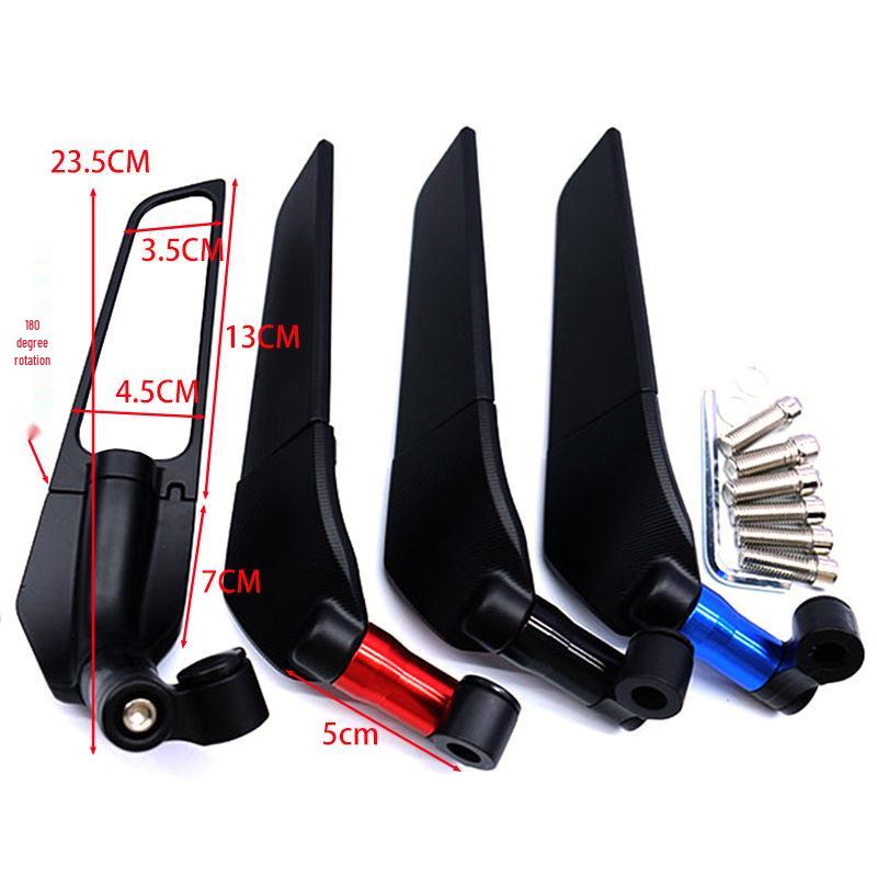Universal Motorcycle Rearview Mirror Wind Wing for Electric Vehicles, Compatible with Ninebot and Niu