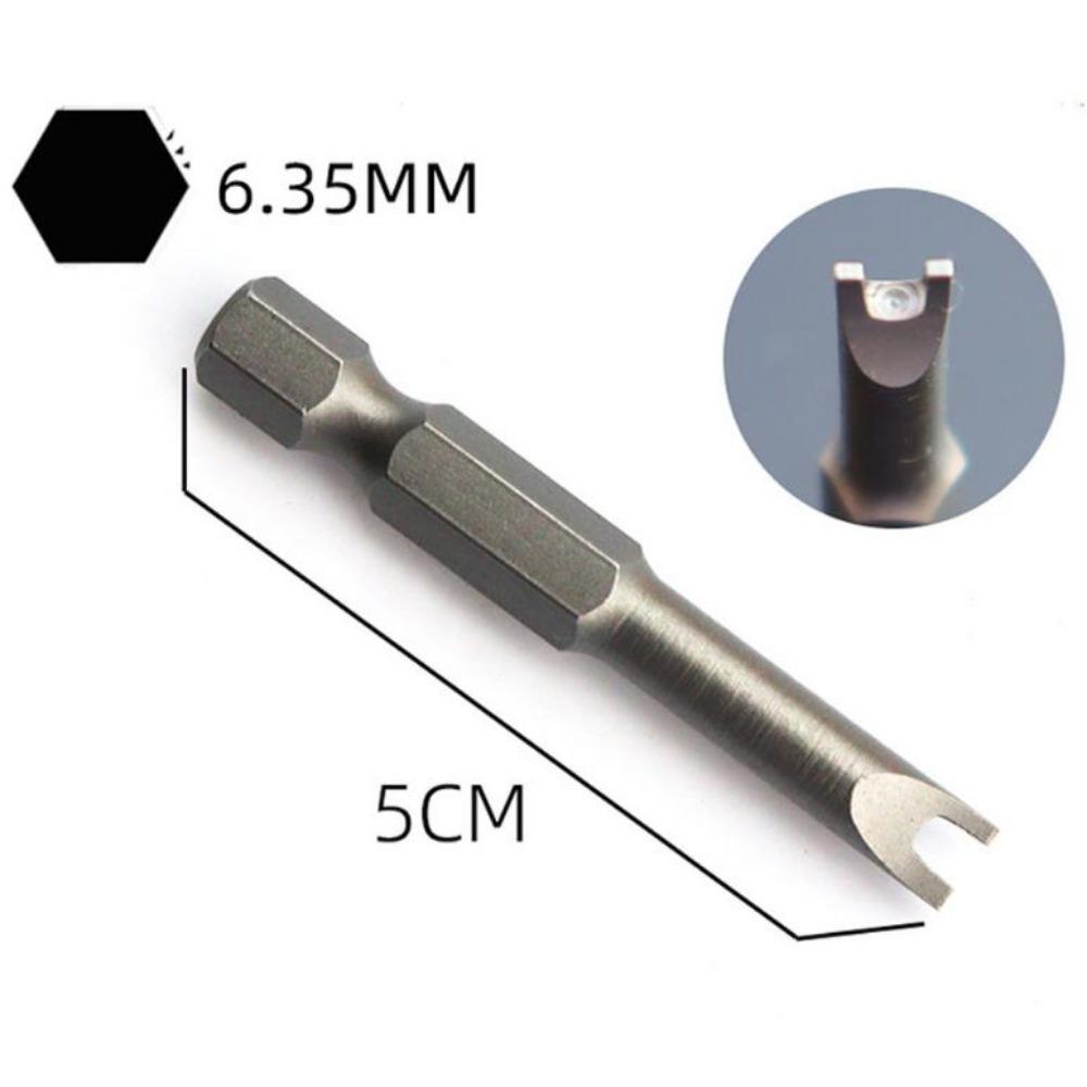 1PACK/5Pcs Special-shaped Screwdriver Set 50mm U-shaped Y-Type Triangle Inner Cross Three Points Screwdriver Bit Tool