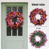 Podzimní věnec Živé barvy Design s mašlí Snadné zavěšení Víceúčelový Díkůvzdání Věnec na přední dveře Podzimní dekorace