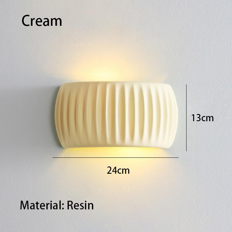 French European Wall Lamp Resin Bedroom Bedside Lamp Corridor Lamp Balcony Living Room Dining Room Simple Modern Wall Lamp