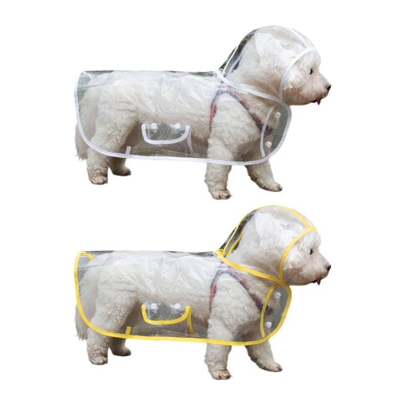 Transpicuous Recyclable Dog Rainwear With Easy Snap Conclusion Generous For Active Animals In Wet Weather