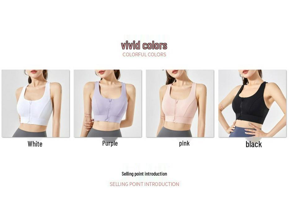 High-Impact Plus-Size Sports Bra for Women - Shockproof, Anti-Sag, Quick-Drying Yoga & Running Top