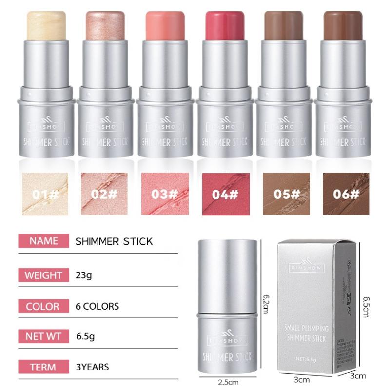 Dimshow Face Contouring Bronzer Stick Multifunctional Highlighter Blush Brightening Sculpt Facial Outline Shadow Cosmetic