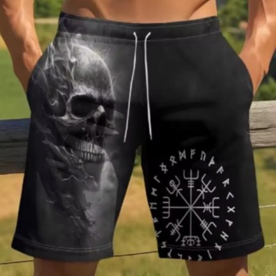 Skull Ghost Skeleton Demon Devil Horror Boxing Shorts Pants 3D Print Training Unisex Men Women Quick Dry Fitness Gym Sport Workout Casual Streetwear