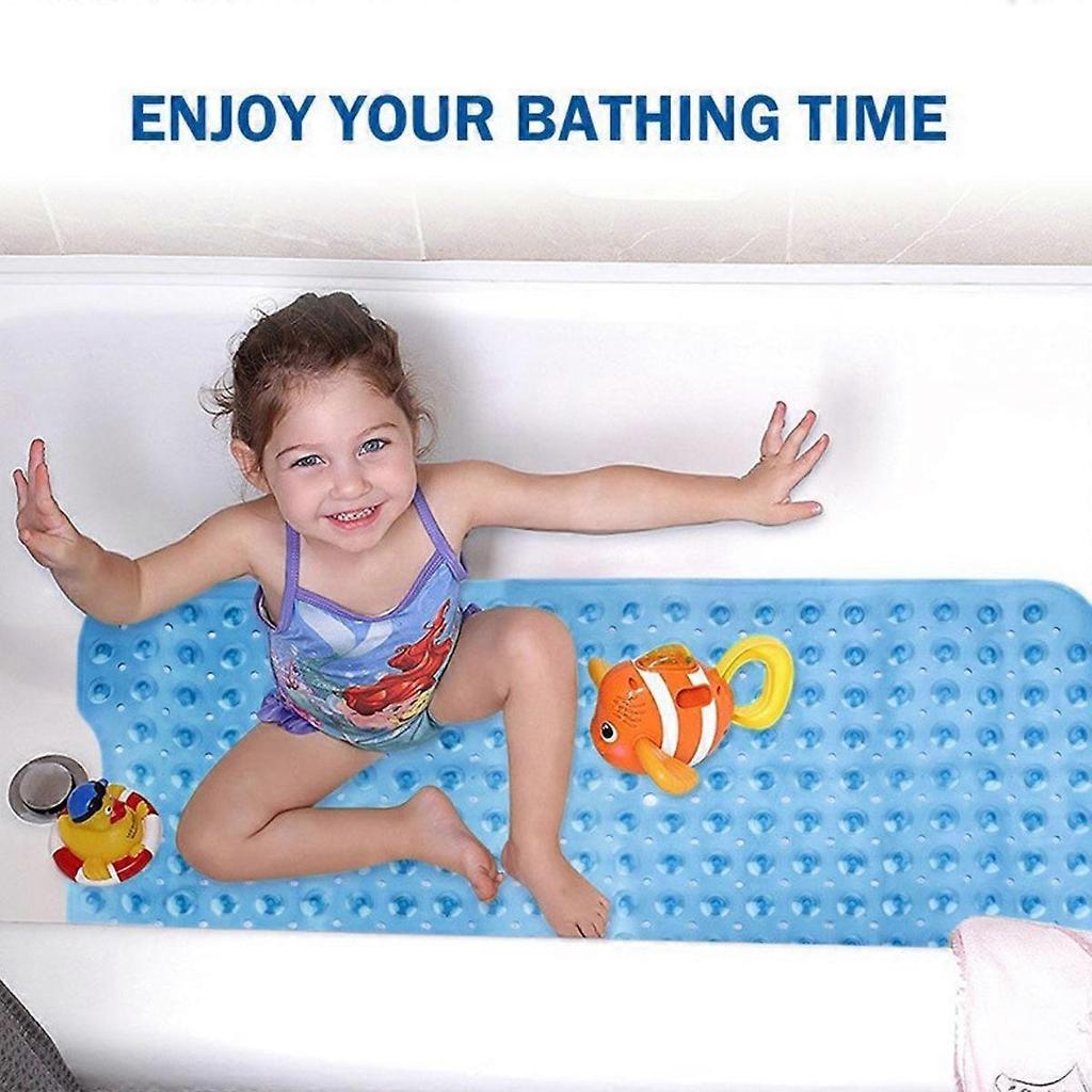 Extra-Long Non-Slip Bathtub & Shower Mat (Smooth/Non-Textured Tubs Only)