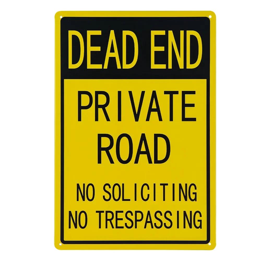 Warning Metal Tin Sign No Parking Sign Private Property No Trespassing Poster  24-Hour Monitoring No Parking Swimming Warning