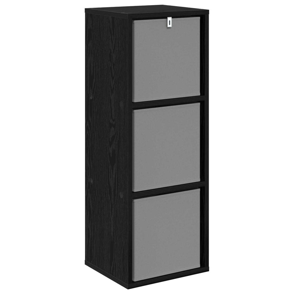 Sideboard in Black Oak Look 30.5 x 27 x 84.5 cm