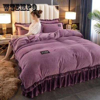 Four-piece Winter Bedding Set High-grade Thickened Flannel