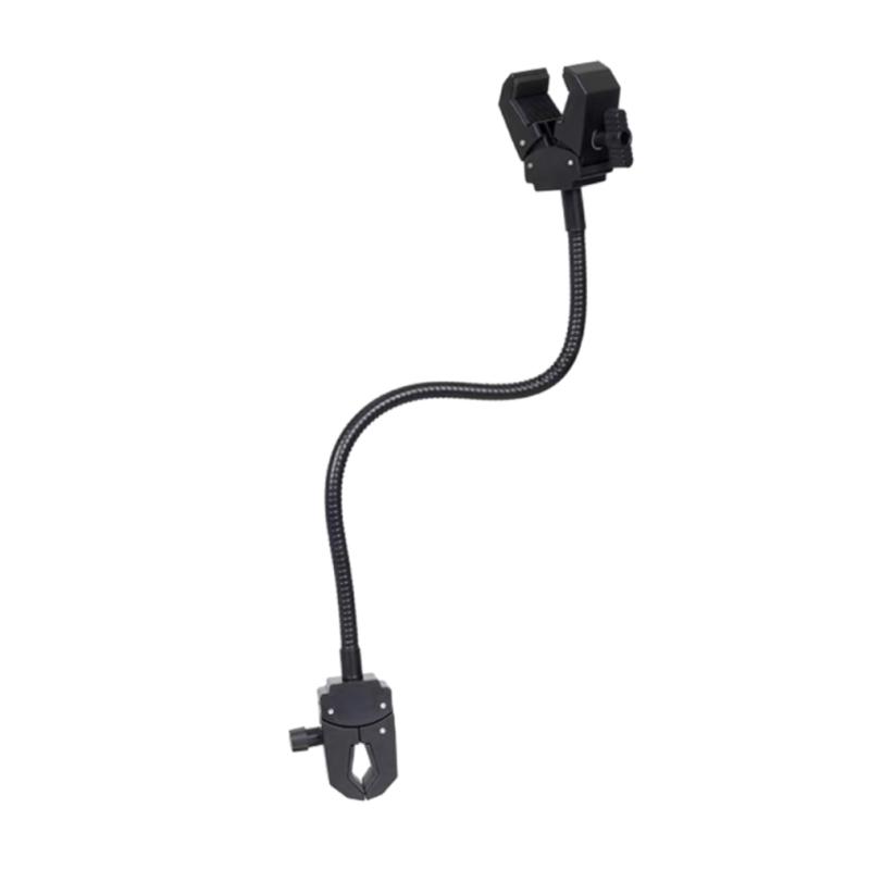 

Strong Metal Plastic Double Clamp Gooseneck Microphone Stand For Studio Lighting Microphones And Small Appliances