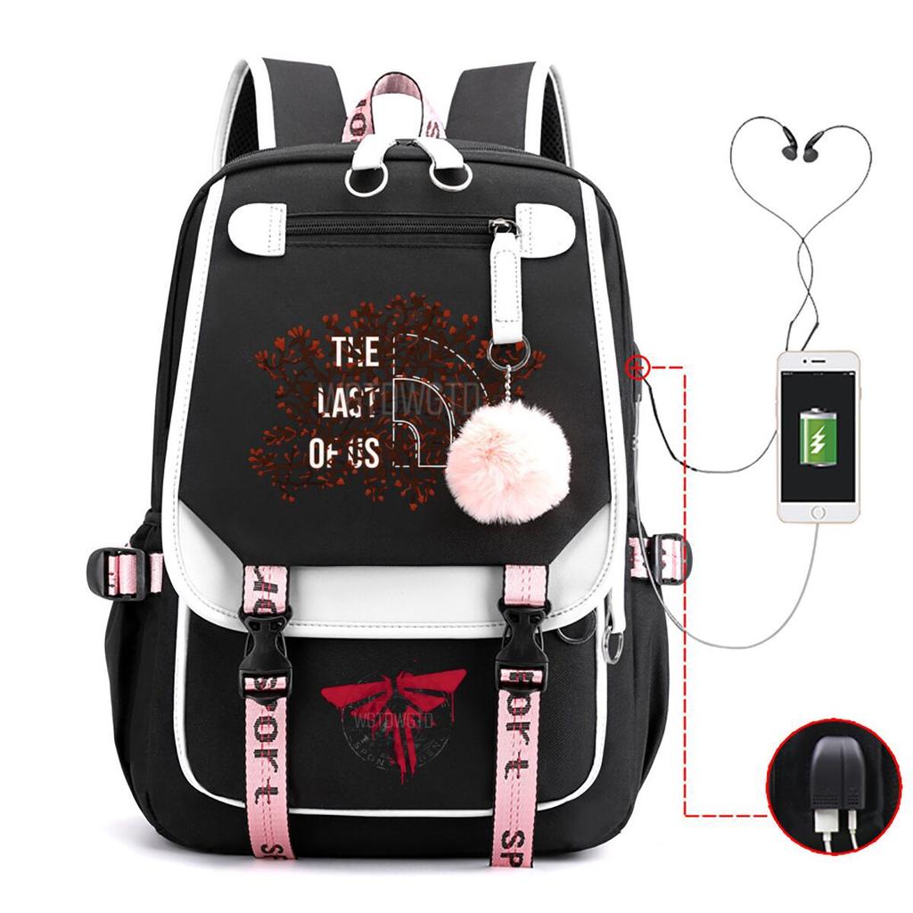 The Last of Us Printed Youth Leisure Travel Backpack Multifunctional Student School Bag