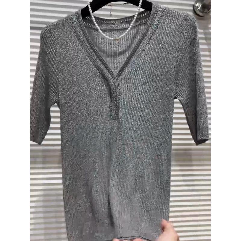 2026 Summer Plus Size Elegant Short Sleeve Breathable Fashion Top 2XL
