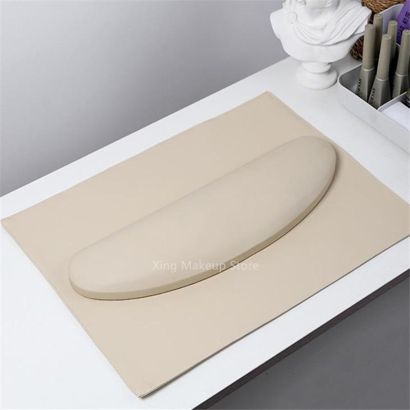 New Simple PU Leather Curved Nail Hand Pillow Set Rest Pillow Arm Rest Cushion Holder Arm Rests Nail Art Stand Manicure Tools 4#