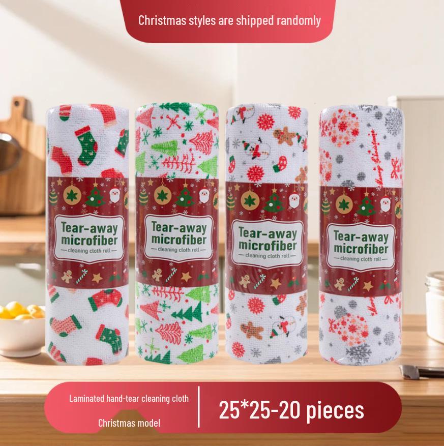 Thick Tearable Kitchen Towels - Absorbent & Easy-to-Clean Dishwashing Wipes