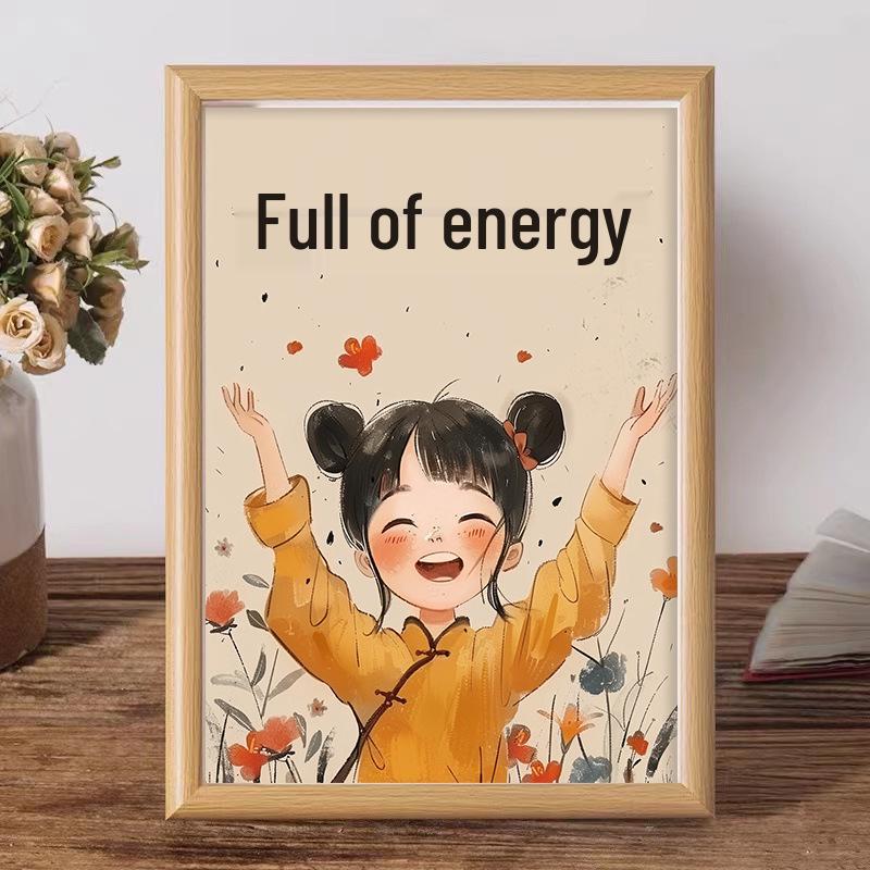 

Креативные и Веселые Украшения: Вдохновляющая фоторамка для гостиной, офиса и студенческого стола 6 inch real glass picture frame [12*17cm]