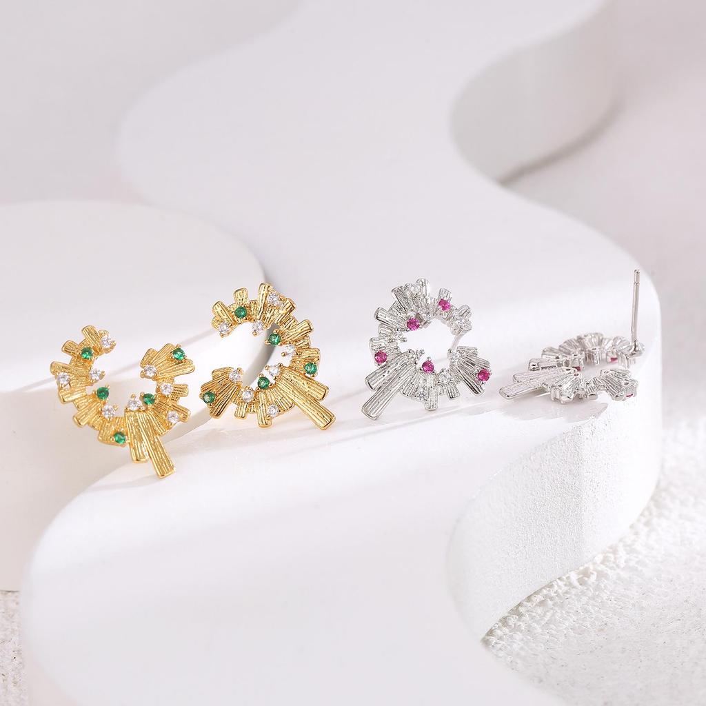 High-End Fashion Geometric Earrings Collection: Electroplated Simple All-Match Commuter Earrings