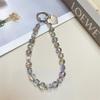 Fashion Heart Pendant Pvc Phone Chain With Crystal Charm For Women And Men