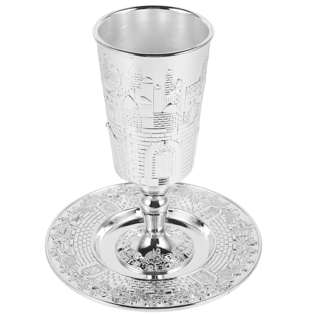 Je Holy Grail Havdalah Goblet Cup Silver Kiddushs Shabbos Holiday Shabbat Decorations Passover Crafts