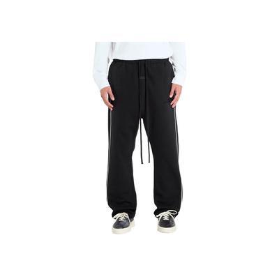 Relaxed Sweatpants With Piping Jet Black/Cloud White Men Bottoms 130SP258060F