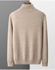 Spring & Autumn Men's Pure Wool Plus Size Knit Sweater - Versatile, Trendy, Lightweight.