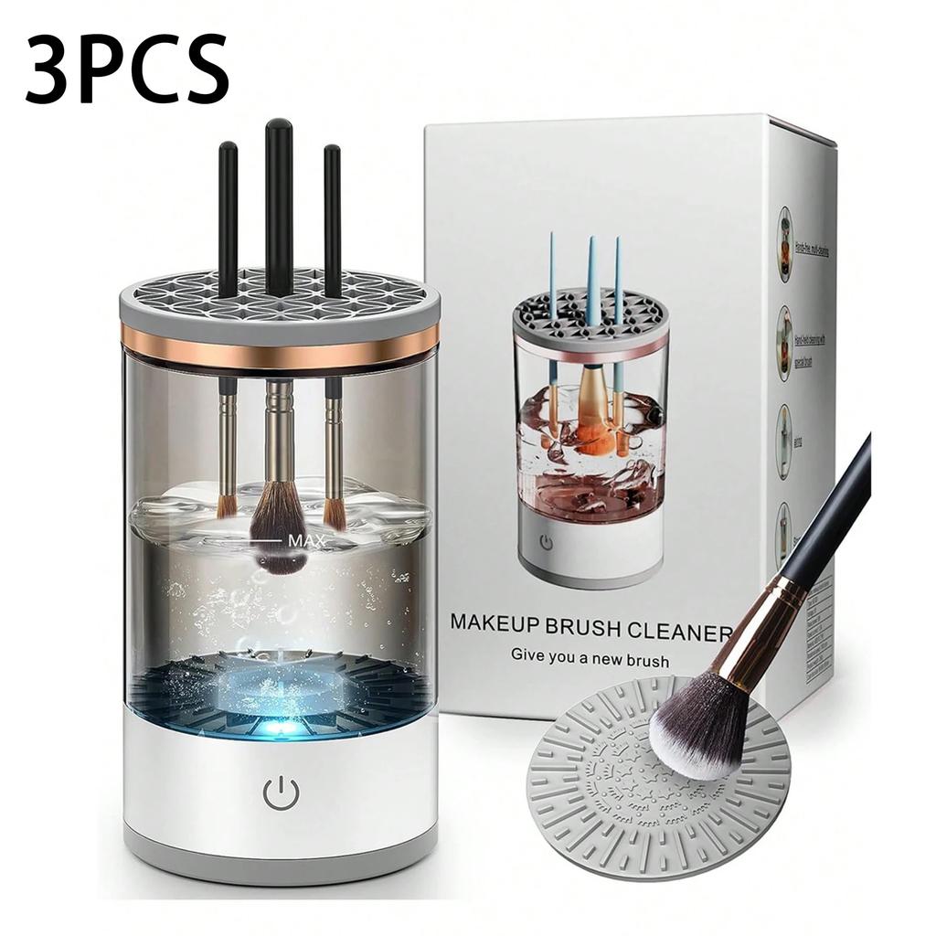 Automatic Electric Makeup Brush Cleaner Rechargeable Lazy Cleaning Brush Washer Quick Dry Tool USB makeup brush rotary cleaning