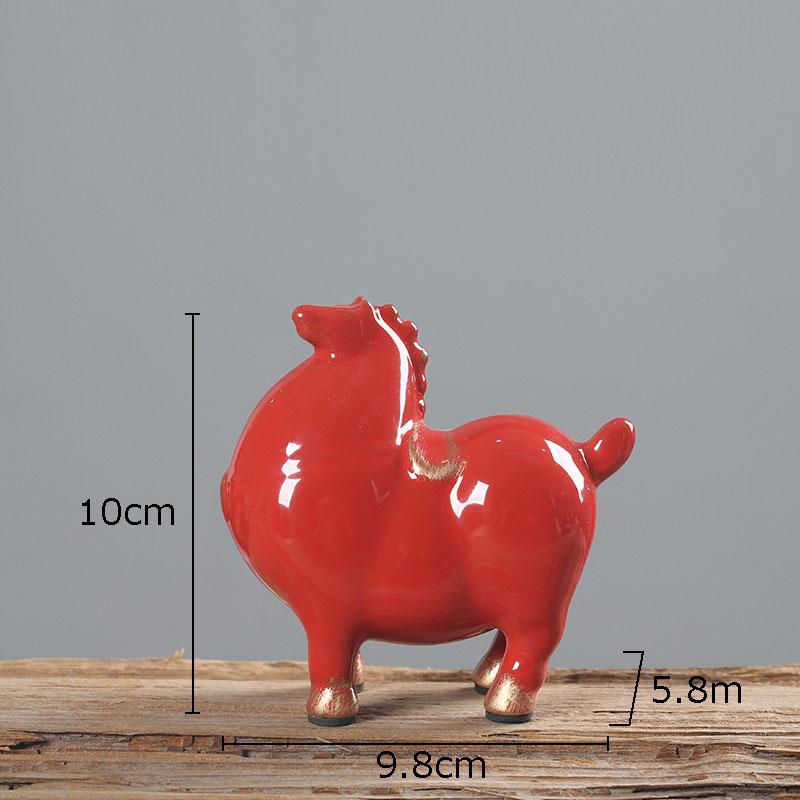 Минималистичная статуэтка толстой лошади, комнатная эстетика, украшения, керамическая скульптура лошади, украшение для гостиной, ремесла, винтажный домашний декор