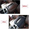 Center Console Armrest Box Cover Soft Pad for Chevrolet Silverado 2014-17 Black