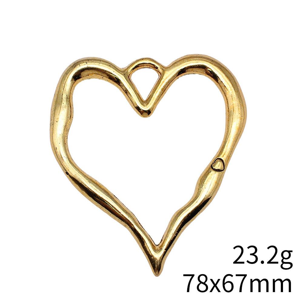 Christmas Decorations Charms Jewelry Gothic Style Peach Heart Charms Pendant Items Craft Pendants