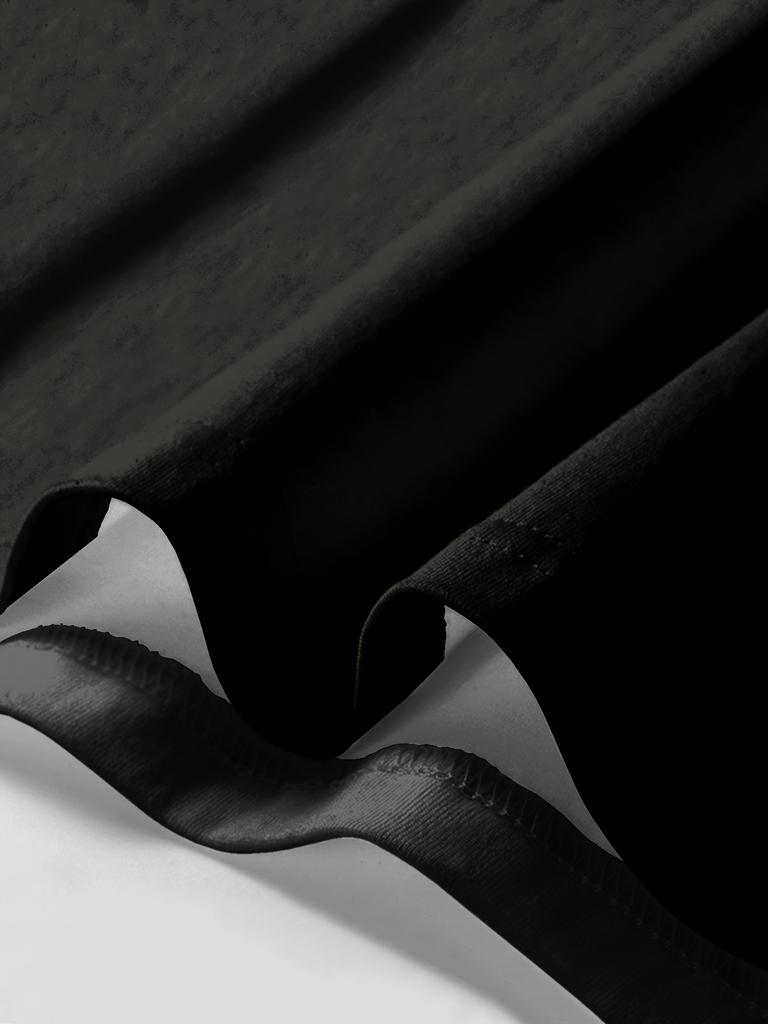 Stylish Design Men's 3D Digital Skeleton Pattern And Letter Print Crew Neck And Short Sleeve T-shirt