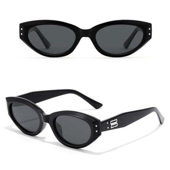FEISEDY Polarized Sunglasses Womens Cat Eye UV400 UV Protection Fashion Driving Fishing Hiking Shopping Travel Small Face B1334