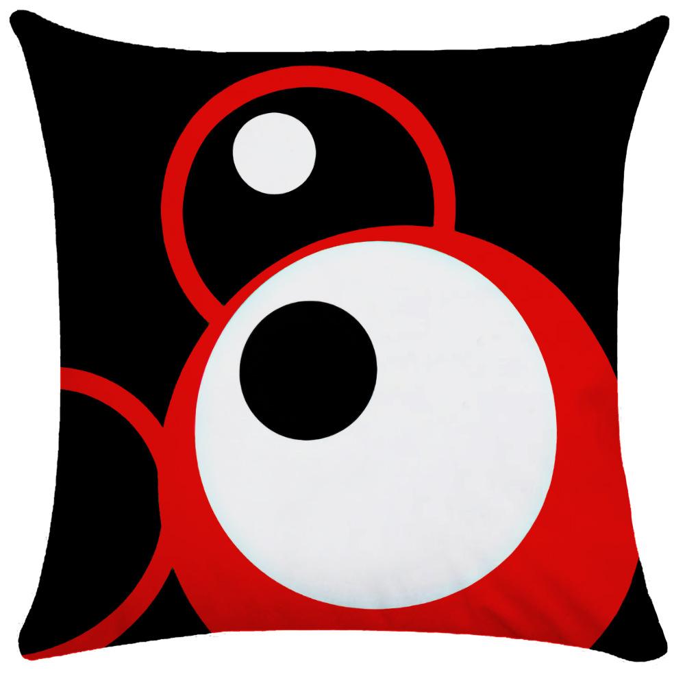 

Красная и черная наволочка с геометрическим рисунком, наволочка в скандинавском стиле, чехол для дивана, уличная подушка, наволочка для сна, наволочка 40x40cm