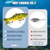 Multi-Jointed Swimbait – Realistic Swimming Lure for Bass, Pike & Saltwater Fish, Freshwater & Inshore Use