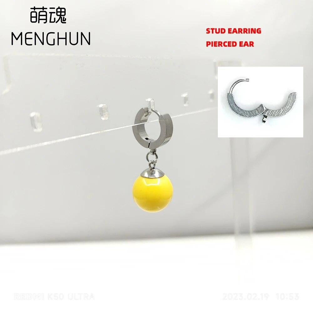 

Серьги в стиле аниме для косплея Серьги Potara желтые бусины зеленые бусины