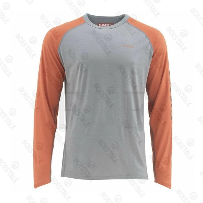 Mens Quick-Dry UV Protection Fishing T-Shirt Long Sleeve Crew Neck Summer Outdoor Angling Sports Cycling Apparel