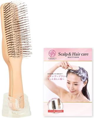 Store S HEART S Scalp World Model Pink Shampoo Hair Hair Scalp Lift S HEART Includes Official S HEART S Beauty [Official Exclusive] Brush, Long, Gold.