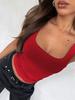 Y2k Sexy Crop Top With High Elastic Polyester For Streetwear Girls