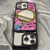 Mirror Phone Case for iPhone 15 11 13 14 for 15 16 Pro Max 12 13 16 Pro Cloud Flower and Animal Cute Style Phone Case