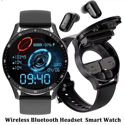 New 2 In 1 Smart Watch With Earbuds Smartwatch TWS Bluetooth Earphone Heart Rate Blood Pressure Monitor Sport Watch Fitness Watch