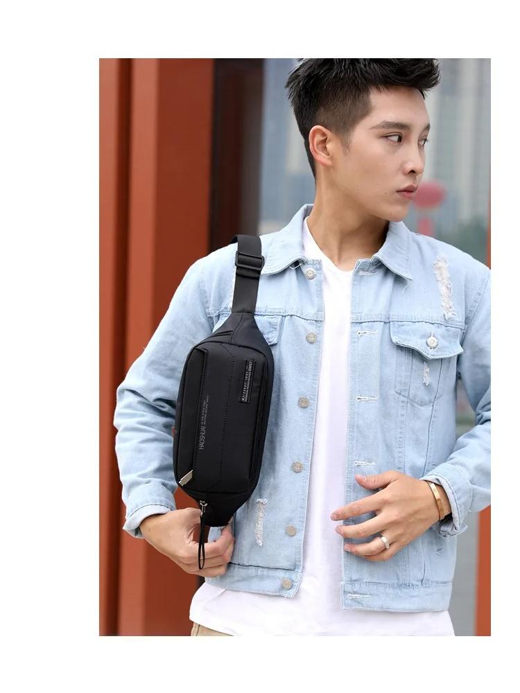 Waterproof Multi-functional Men's Chest Bag Outdoor Sports Waist Bag Travel Shoulder Bag Crossbody Sling Bags Handbag