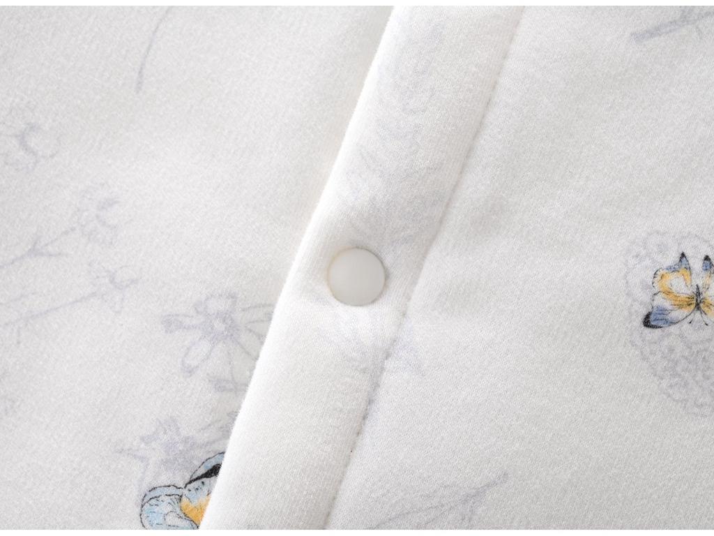 Baby Autumn/Winter 40g Padded Newborn A-Class Romper: Thin Cotton, Warm Crawling Outfit